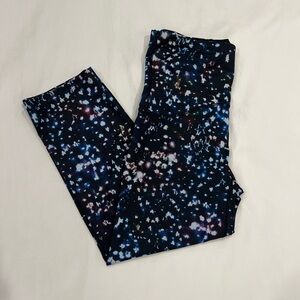 SPANX Galaxy Print Capri Leggings | High Rise Shaping | Size M